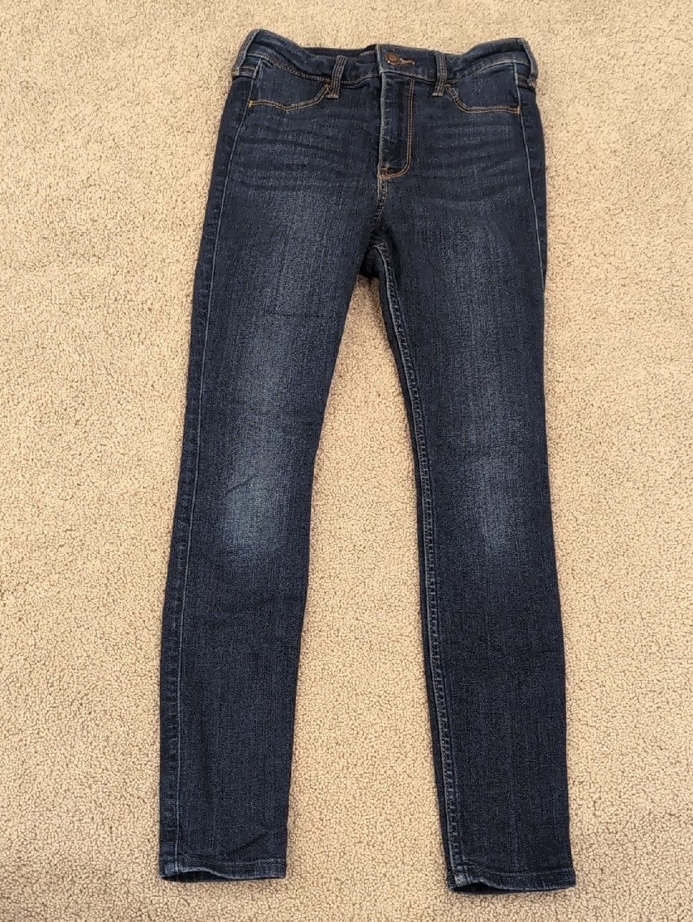 High-Rise Hollister Dark Wash Skinny Jeans